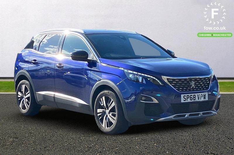 Blue Used 2018 Peugeot 3008 GT-line Estate | £13,399 (Fair price) - Image 1/3