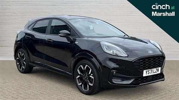 Black Used 2021 Ford Puma Gen-E ST-Line X SUV | £14,111 (Fair price) - Image 1/4