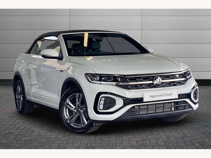 White Used 2025 VW T-Roc Cabriolet R-line Cabriolet | £31,495 (Fair price) - Image 1/4