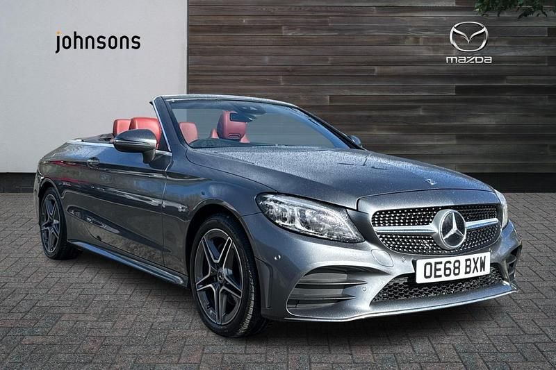 Used Mercedes C200 AMG Line Premium 180 HP (132 kW) 2018 Grey Cabriolet