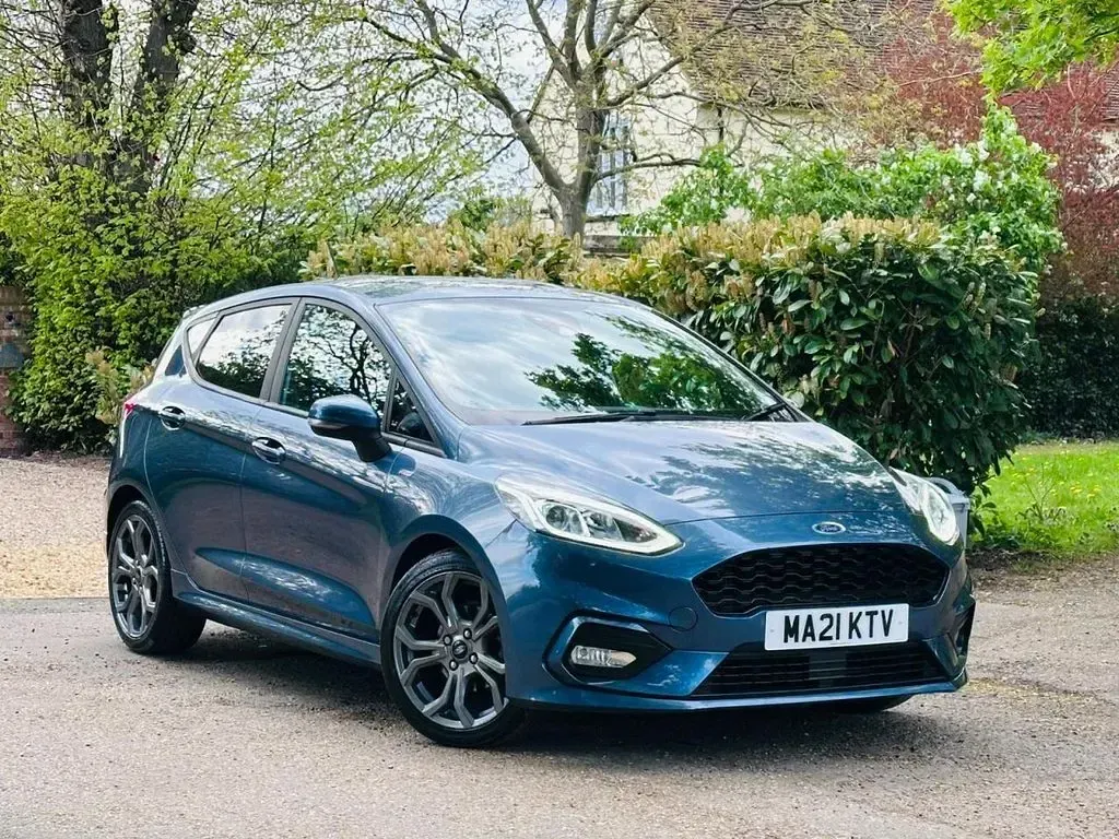 Used Ford Fiesta ST-Line 125 HP (91 kW) 2021 Blue Hatchback