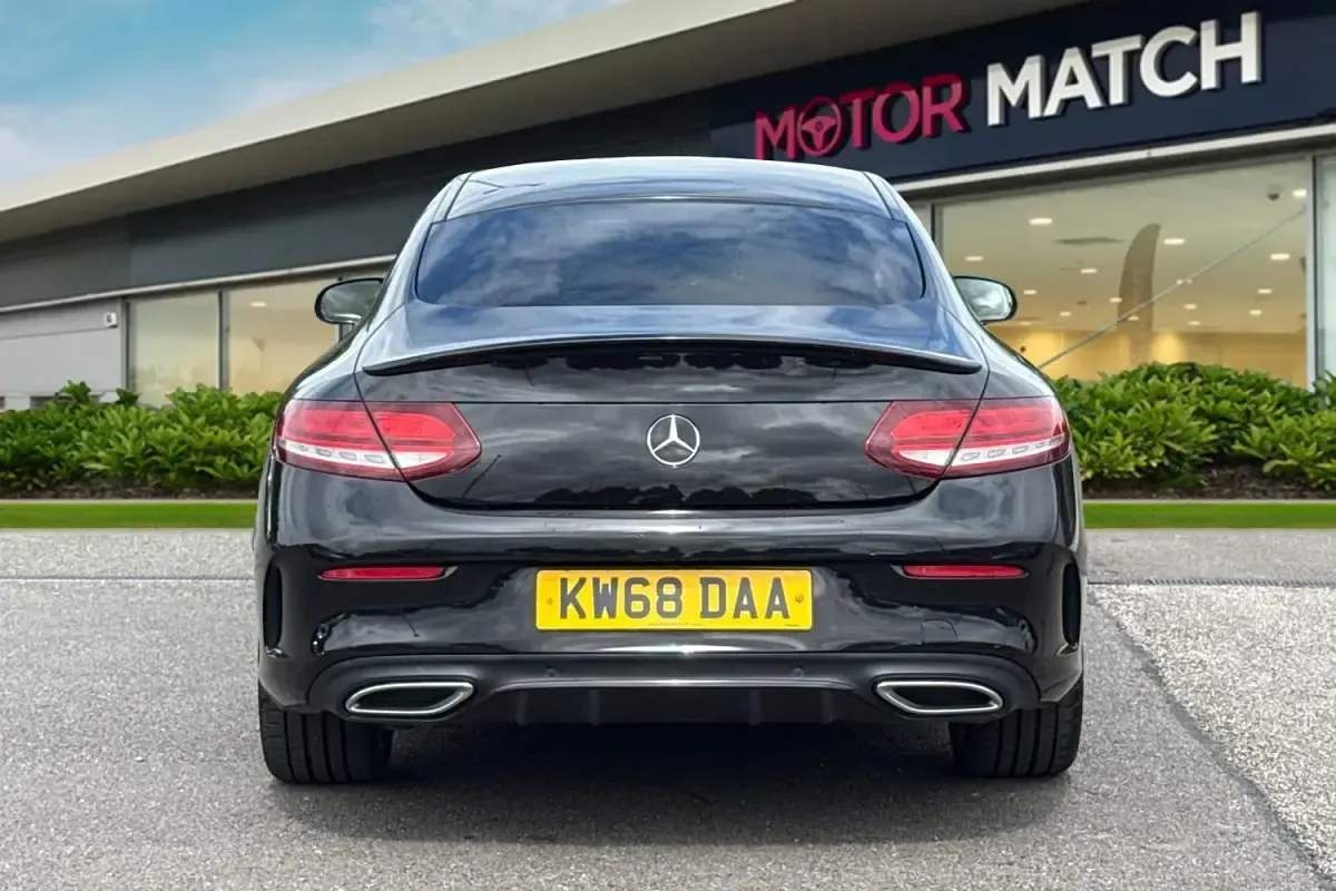 Used Mercedes C300 AMG line 2018 Black Coupe