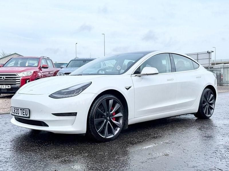 Used Tesla Model 3 Performance 330 kW (449 HP) 2020 White Sedan