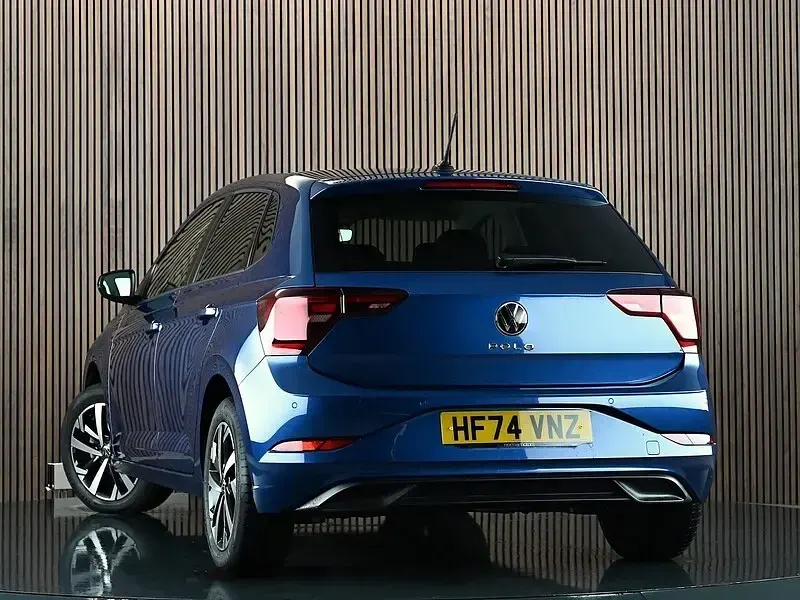 Used VW Polo Match 95 HP (69 kW) 2024 Blue Hatchback