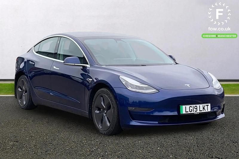 Used Tesla Model 3 Long Range AWD 77 kW (106 HP) 2019 Blue Sedan