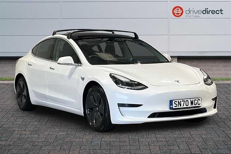 White Used 2020 Tesla Model 3 Standard Range Sedan | £15,850 (Fair price) - Image 1/4
