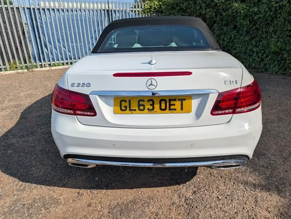 Used Mercedes E220 AMG 170 HP (125 kW) 2014 White Cabriolet