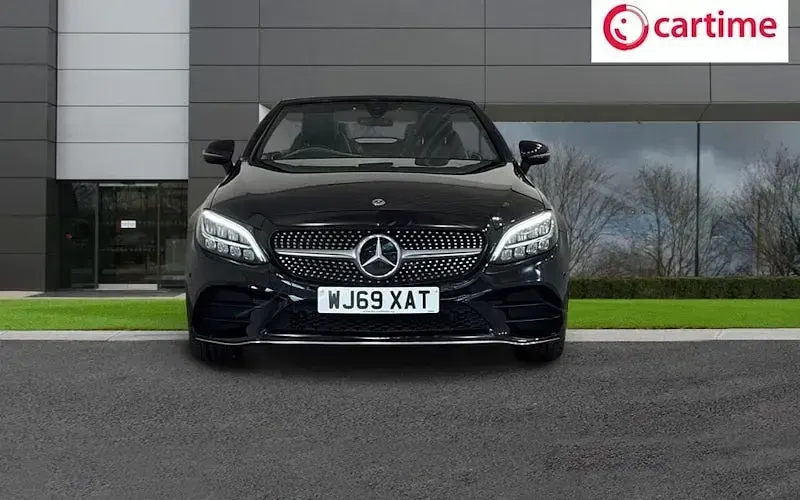 Used Mercedes C200 AMG line 198 HP (145 kW) 2019 Black Cabriolet
