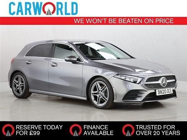 Grey Used 2020 Mercedes A200 AMG line Hatchback | £17,676 (Good price) - Image 1/3