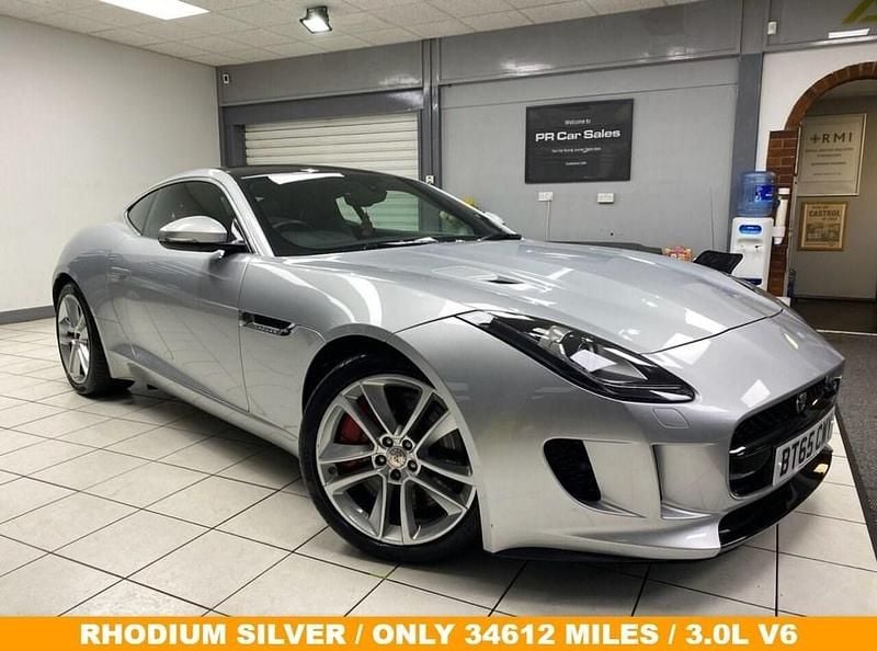 Silver Used 2015 Jaguar F-Type Supercharged Coupe | £27,495 (Fair price) - Image 1/3