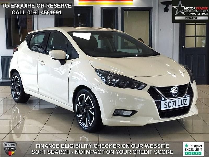 White Used 2022 Nissan Micra Acenta Hatchback | £11,220 (Good price) - Image 1/4