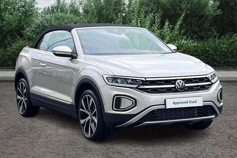 Ivory silver New 2025 VW T-Roc Cabriolet Style Cabriolet | £33,995 (Good price) - Image 1/3
