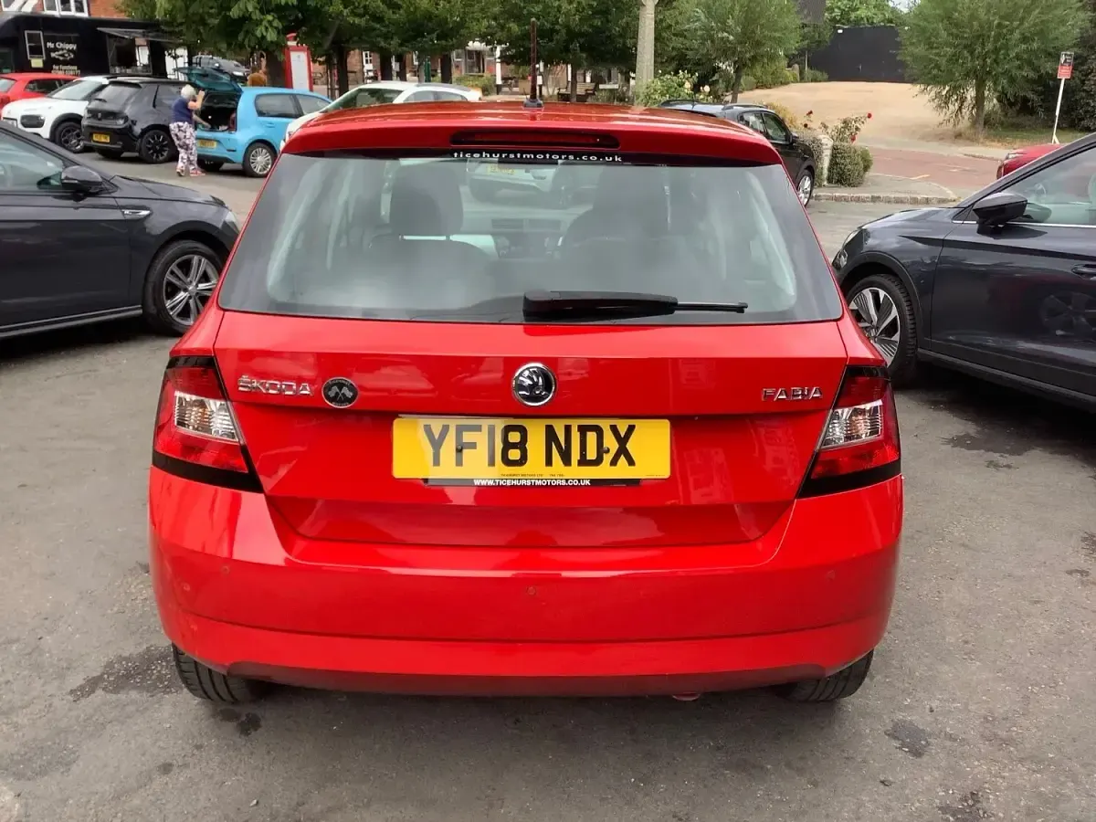 Used Skoda Fabia SE 110 HP (80 kW) 2018 Red Hatchback