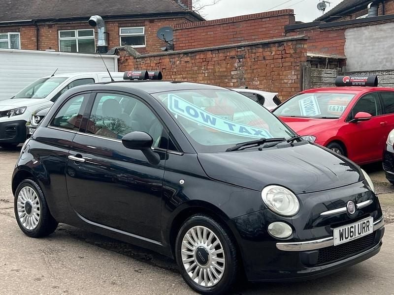 Used Fiat 500 Lounge 69 HP (50 kW) 2011 Black Hatchback