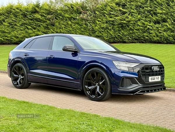 Used Audi Q8 Black Edition 286 HP (210 kW) 2021 Blue SUV