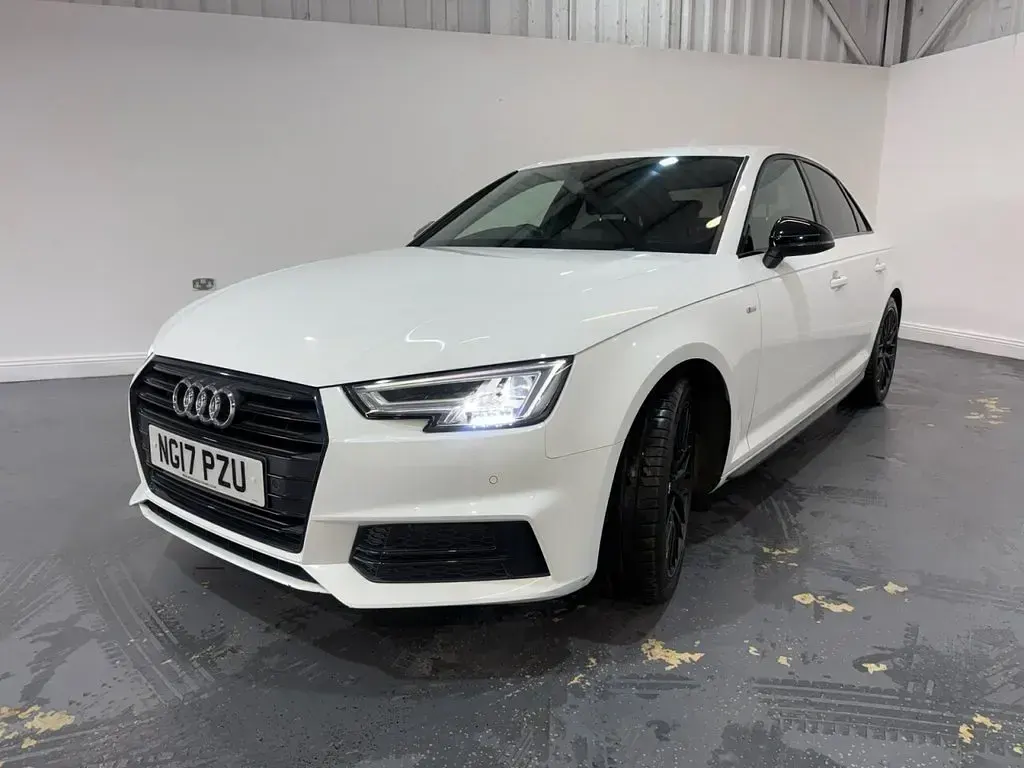 Used Audi A4 Black Edition 150 HP (110 kW) 2017 White Sedan