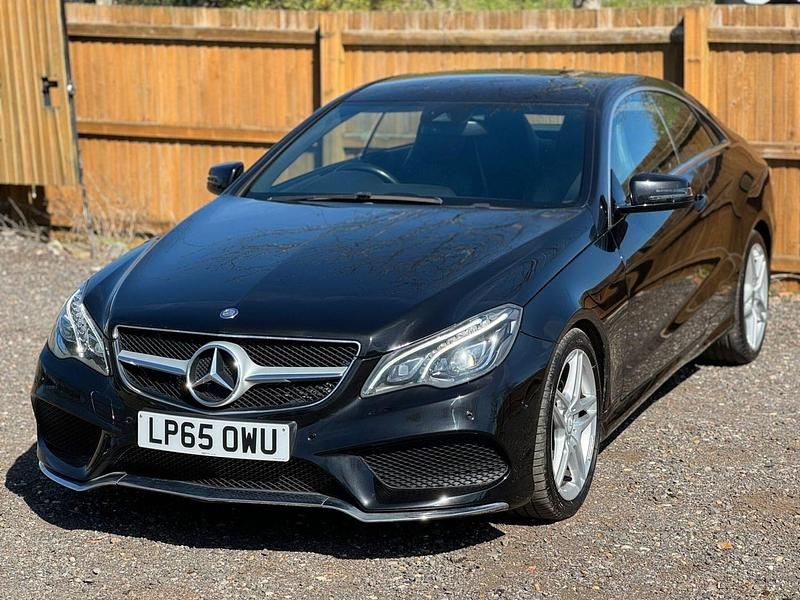 Used Mercedes E220 AMG line 2015 Black Coupe