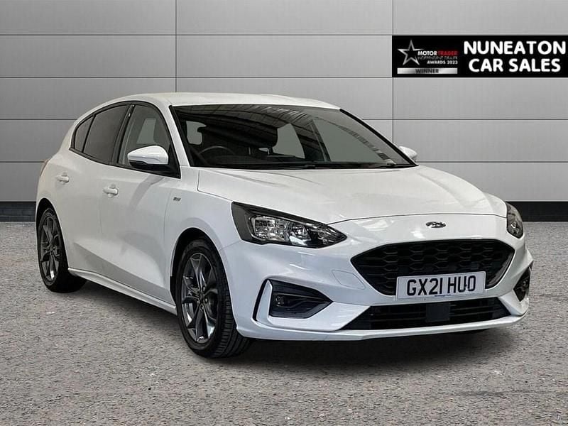 White Used 2021 Ford Focus ST-Line Hatchback | £14,000 (Good price) - Image 1/4