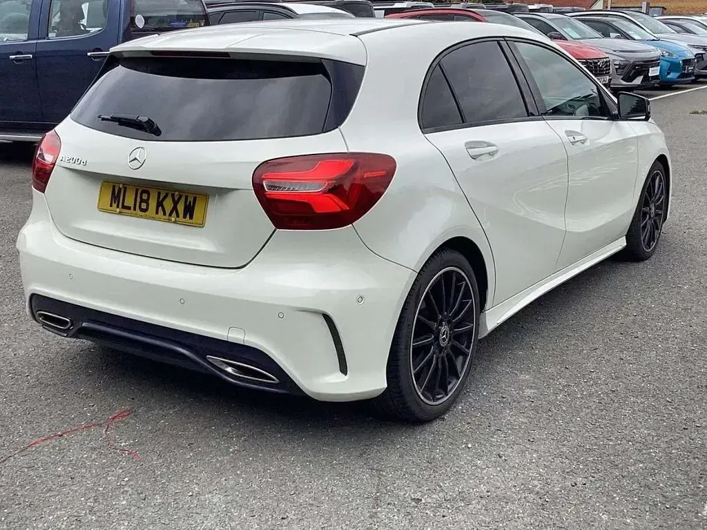 Used Mercedes A200 AMG Line Premium Plus 2018 White Hatchback