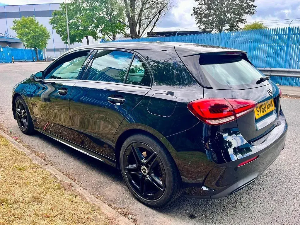 Used Mercedes A200 AMG line 2018 Black Hatchback
