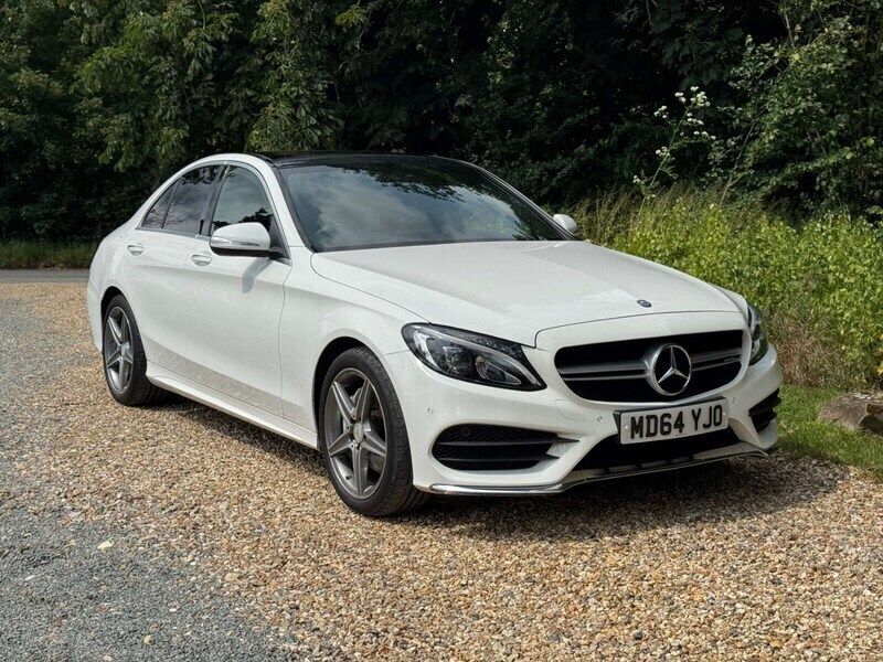 White Used 2014 Mercedes C200 AMG Line Premium Plus Sedan | £14,480 (Expensive) - Image 1/4