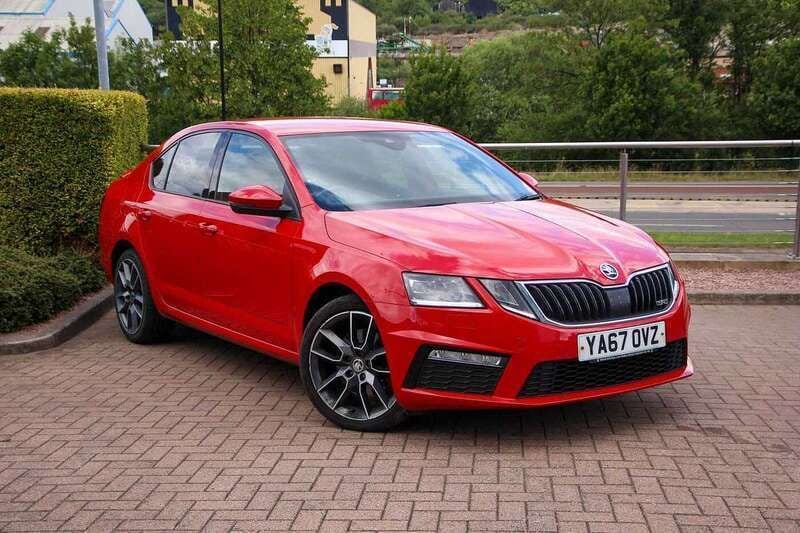 Red Used 2017 Skoda Octavia vRS Hatchback | £15,480 (Fair price) - Image 1/4