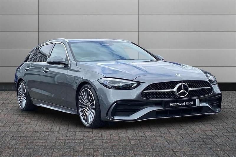 Selenite grey Used 2024 Mercedes C300 AMG Line Premium Estate | £34,990 (Fair price) - Image 1/4