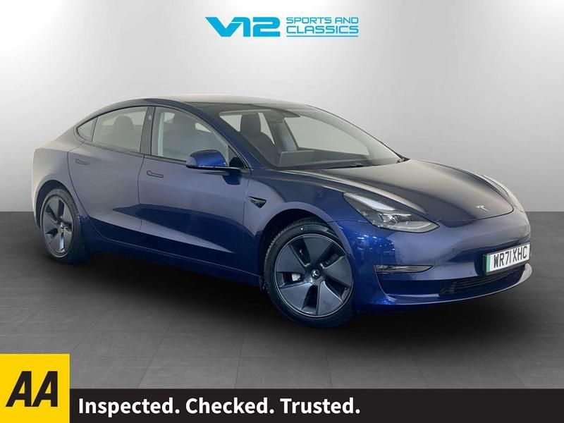 Used Tesla Model 3 Long Range AWD 254 kW (346 HP) 2021 Blue Sedan