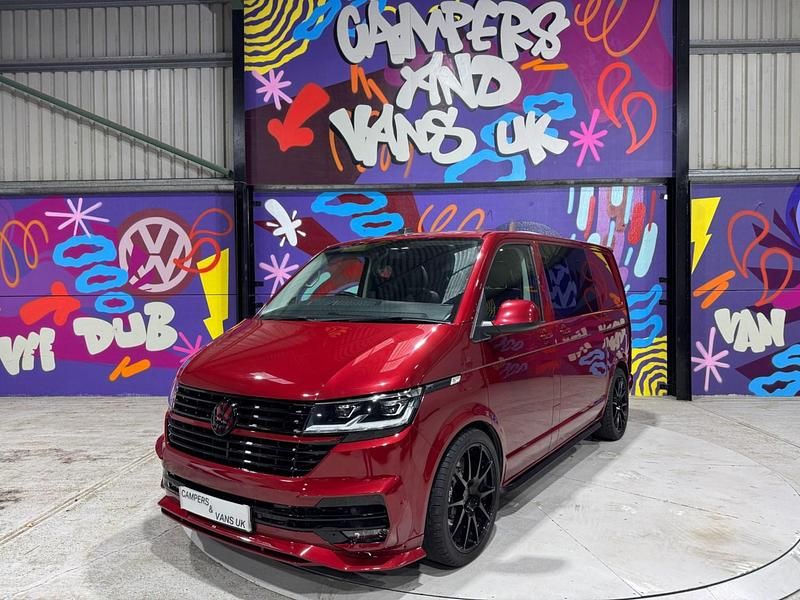 Used VW T6.1 Highline 150 HP (110 kW) 2022 Red Van