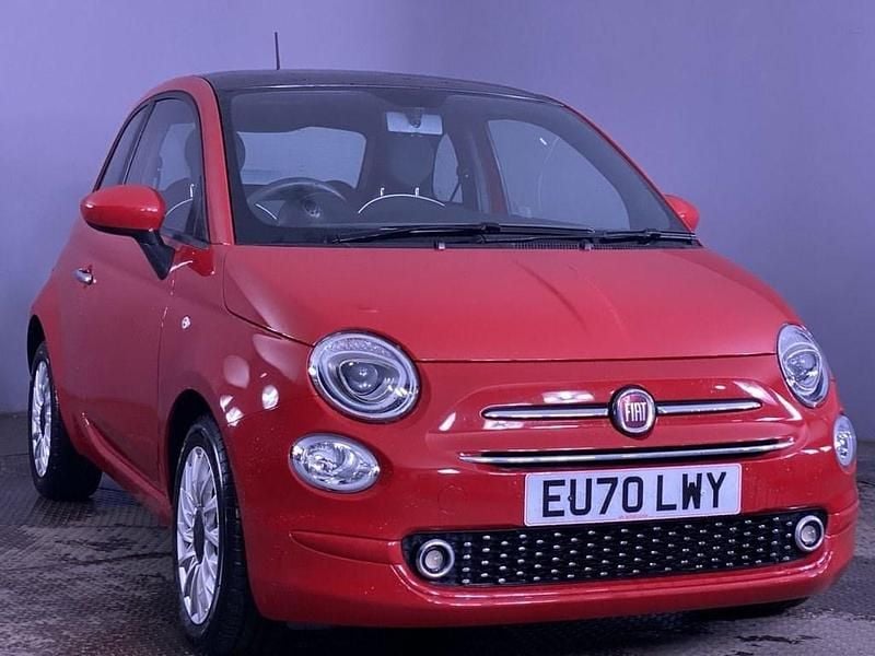 Red Used 2020 Fiat 500 Lounge Hatchback | £8,999 (Fair price) - Image 1/4