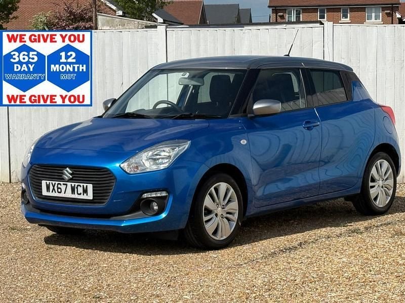 Silver/blue Used 2017 Suzuki Swift SZ-T Hatchback | £8,999 (Fair price) - Image 1/4