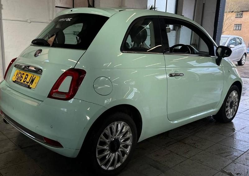 Used Fiat 500 Lounge 69 HP (50 kW) 2016 Green Hatchback