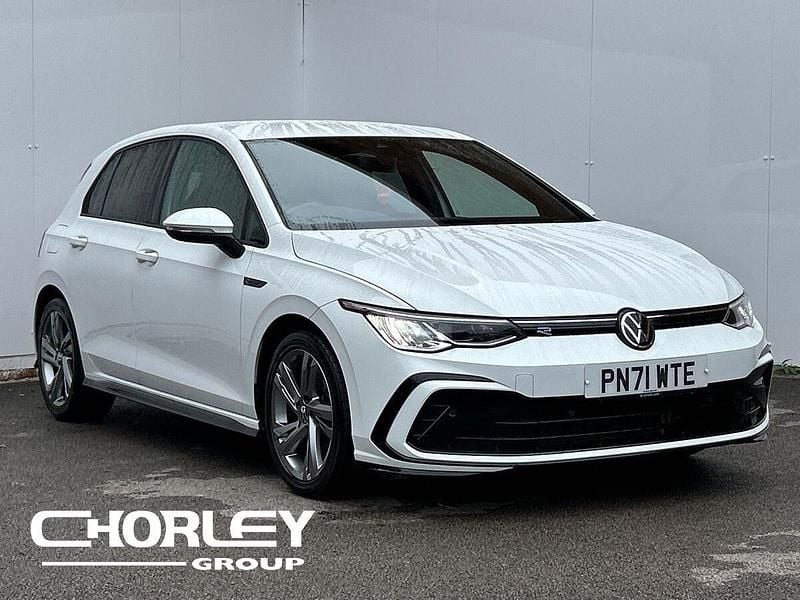 White Used 2021 VW Golf VIII R-line Hatchback | £18,411 (Fair price) - Image 1/4