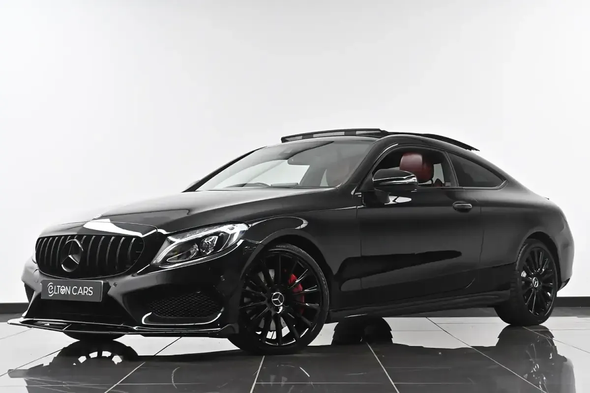 Used Mercedes C250 AMG Line Premium Plus 204 HP (150 kW) 2016 Black Coupe