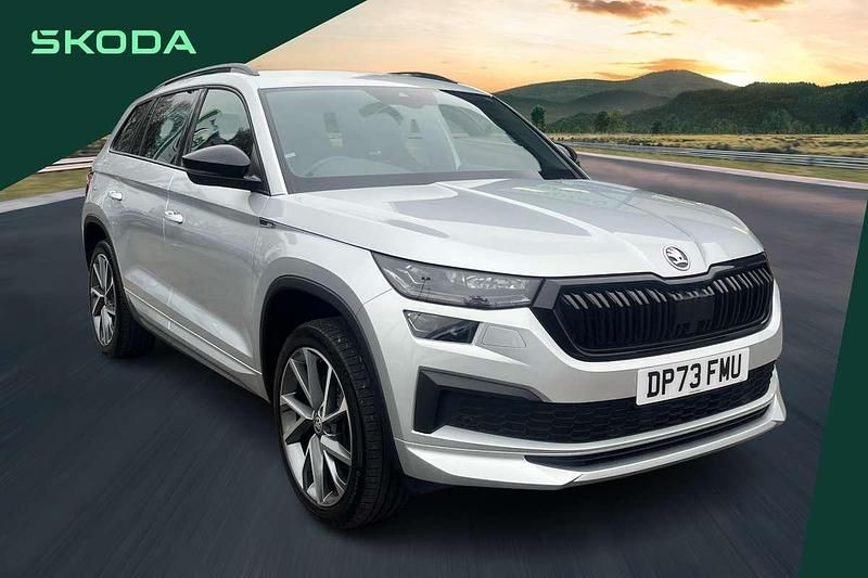 Silver Used 2024 Skoda Kodiaq SportLine SUV | £32,994 (Fair price) - Image 1/4