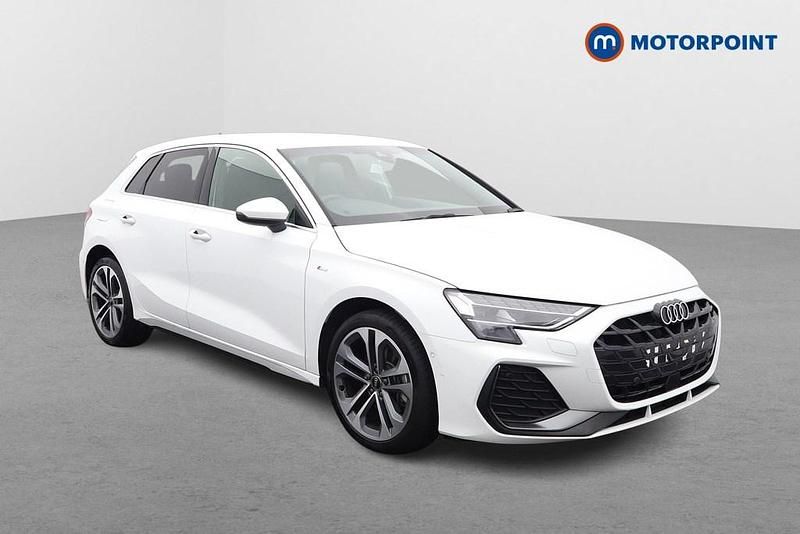 White Used 2025 Audi A3 e-tron S-Line Hatchback | £26,099 (Good price) - Image 1/4