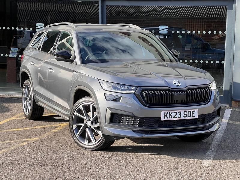 Grey Used 2023 Skoda Kodiaq SportLine SUV | £27,895 (Good price) - Image 1/4