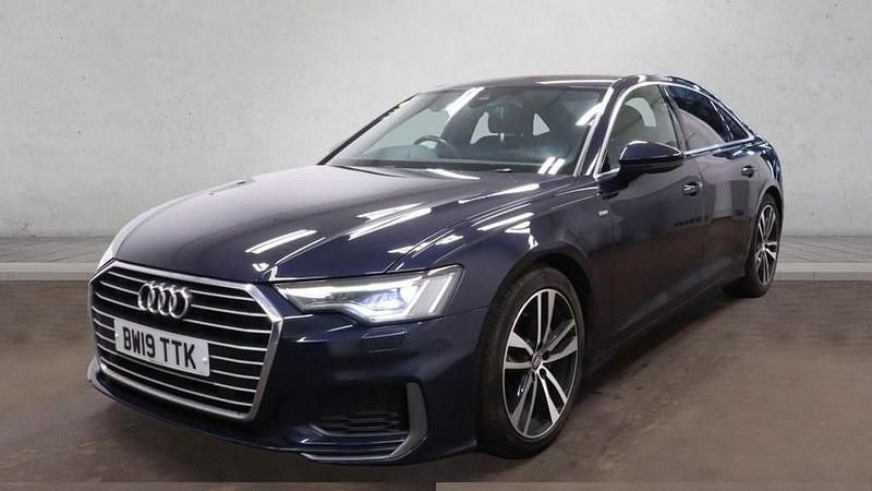 Used Audi A6 S-Line 204 HP (150 kW) 2019 Blue Sedan