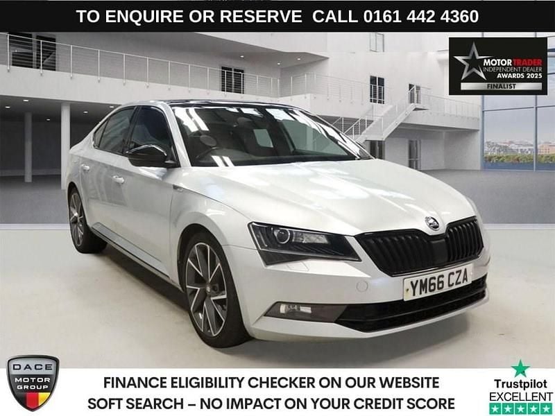 Silver Used 2016 Skoda Superb SportLine Hatchback | £11,970 (Expensive) - Image 1/4