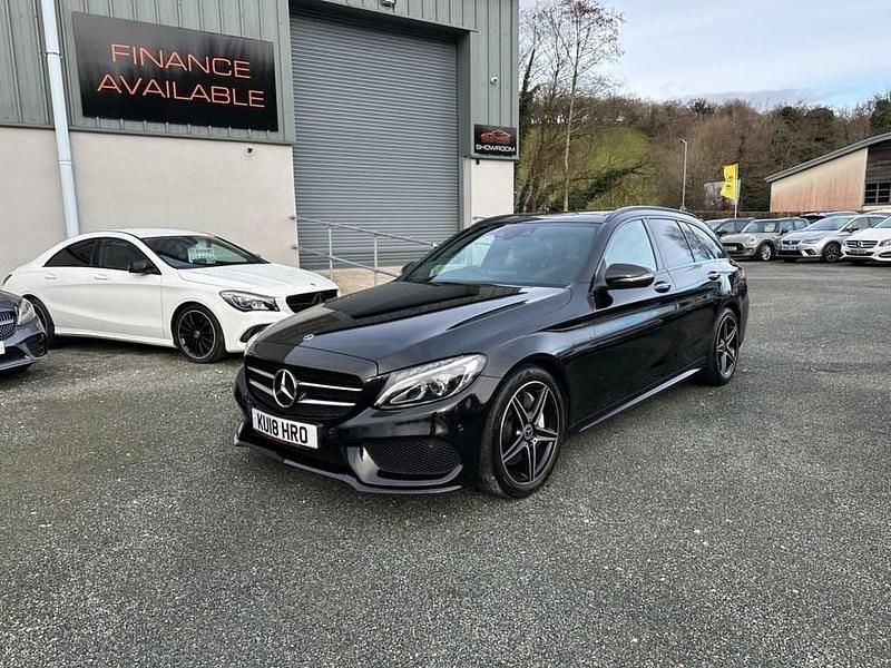 Used Mercedes C250 AMG line 2018 Black Estate