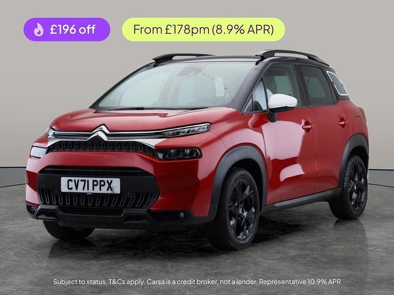 Red Used 2021 Citroën C3 Aircross PureTech SUV | £12,437 (Fair price) - Image 1/2
