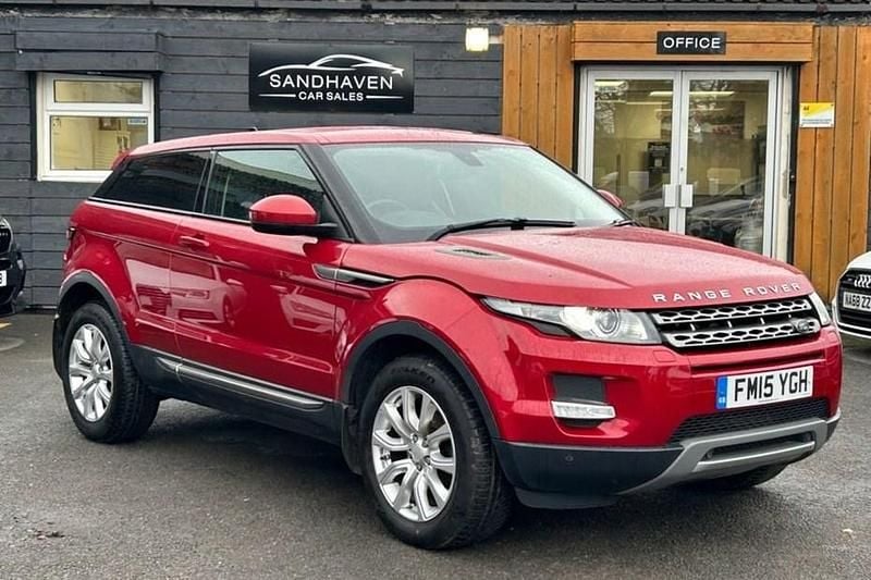 Red Used 2015 Land Rover Range Rover evoque Pure Coupe | £8,995 (Good price) - Image 1/1