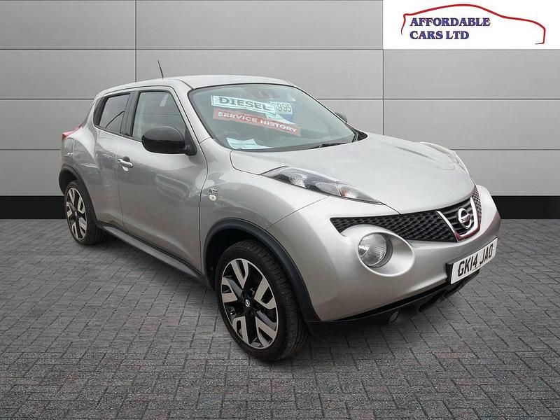 Silver Used 2014 Nissan Juke N-TEC SUV | £4,295 (Fair price) - Image 1/4
