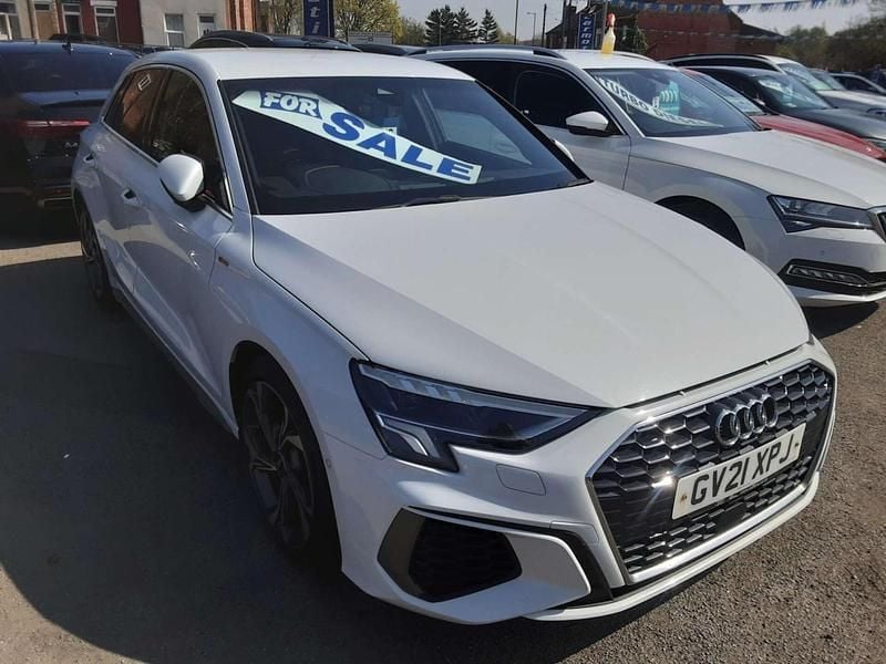 Used Audi A3 Sportback S-Line 2021 White Hatchback