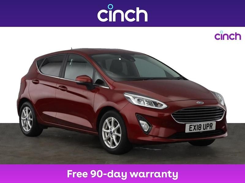Red Used 2018 Ford Fiesta Zetec Hatchback | £9,099 (Fair price) - Image 1/3