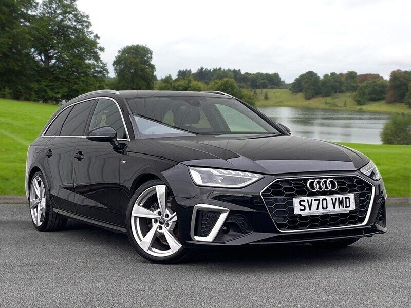Black Used 2020 Audi A4 S-Line Estate | £22,994 (Fair price) - Image 1/4