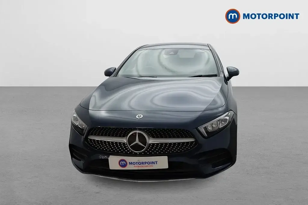 Used Mercedes A250 AMG line 224 HP (164 kW) 2020 Blue Sedan