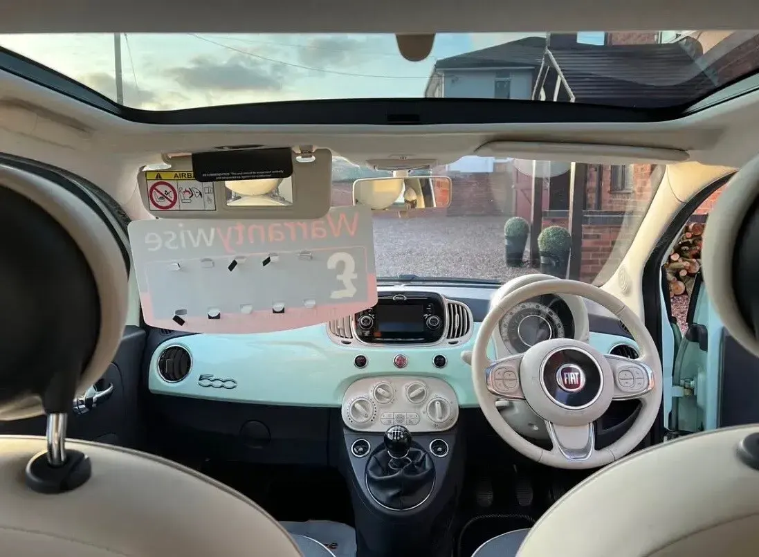 Used Fiat 500 Lounge 105 HP (77 kW) 2017 Green Hatchback