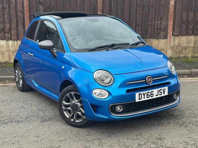 Used Fiat 500 S 2016 Blue Cabriolet