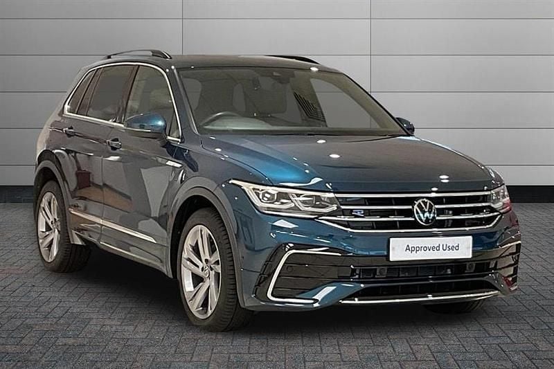 Nightshade blue Used 2024 VW Tiguan R-line Edition SUV | £29,595 (Fair price) - Image 1/4
